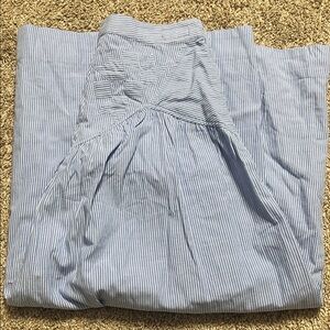 MOTHER Blue and White Striped Skirt